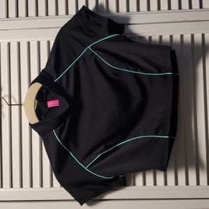 Victoria's Secret Swim Crop Top, Black, Small